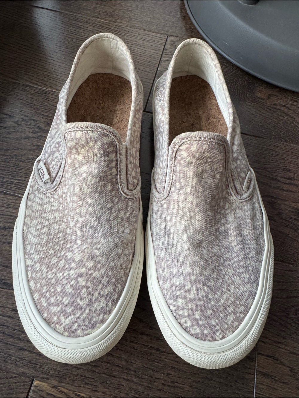 Vans Women's Slip-On Sneakers in Light Taupe Pattern